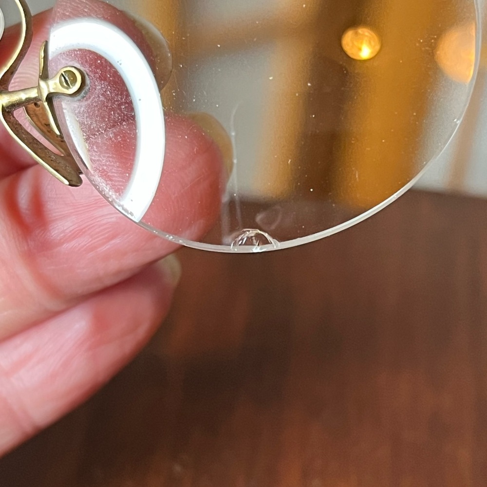 Antique 14k pince-nez glasses pinch nose 4" - Picture 4 of 6